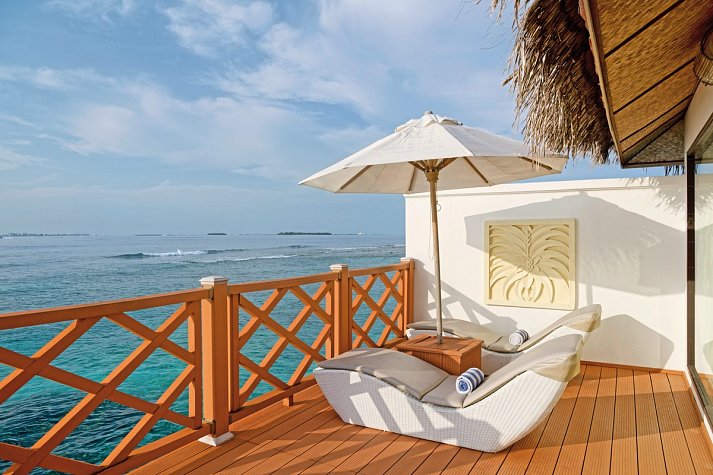 Thulhagiri Island Resort - Wohnbeispiel Superior Water Bungalow (Zimmercodierung BX2)