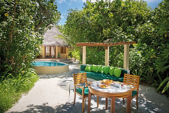 Coco Palm Dhuni Kolhu - Wohnbeispiel Deluxe Pool Villa (Zimmercodierungen VD2 & VD8)