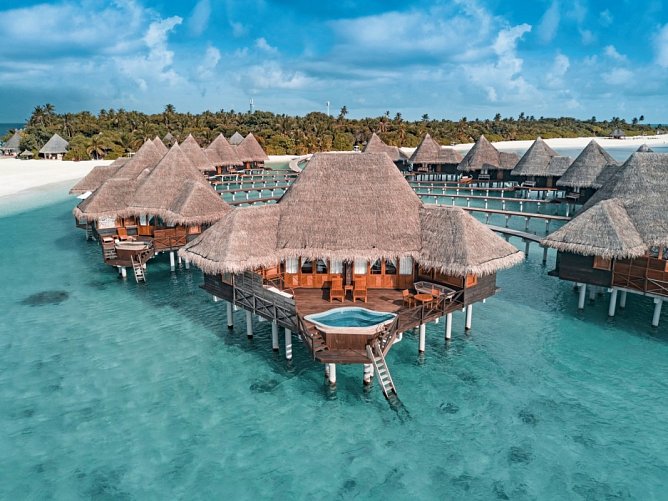Coco Palm Dhuni Kolhu - Wohnbeispiel Sunset Lagoon Villa (Zimmercodierungen VL2 & VL8)