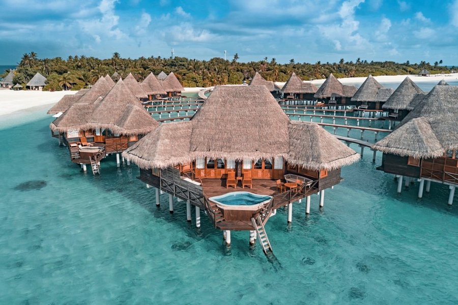 Coco Palm Dhuni Kolhu - Wohnbeispiel Sunset Lagoon Villa (Zimmercodierungen VL2 & VL8)