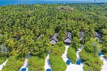 Dusit Thani Maldives - Wohnbeispiel Beach Villas (Zimmercodierungen VB1 & VB7)