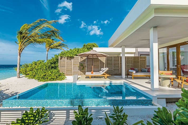 Niva Dhigali Maldives - Wohnbeispiel Beach Villa with Pool (Zimmercodierung VB2)