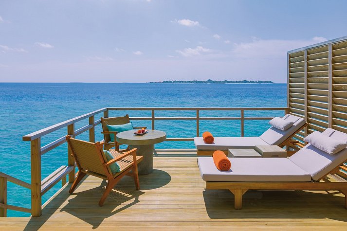 Niva Dhigali Maldives - Wohnbeispiel Water Villa (Zimmercodierung VX1)