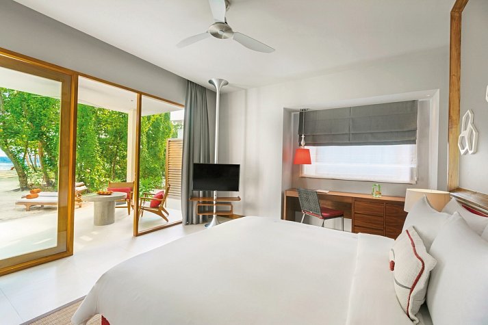 Niva Dhigali Maldives - Wohnbeispiel Beach Bungalow (Zimmercodierung BB1)
