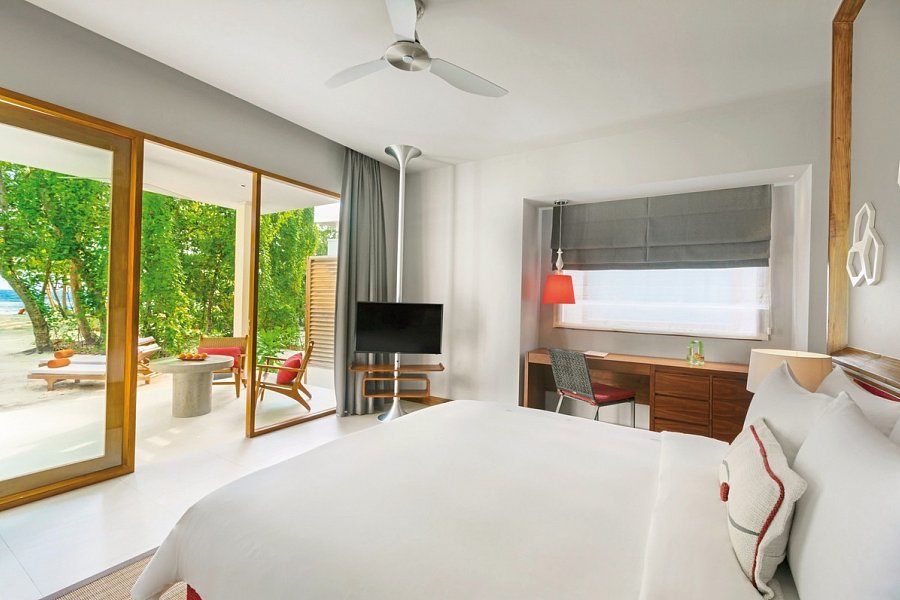 Niva Dhigali Maldives - Wohnbeispiel Beach Bungalow (Zimmercodierung BB1)