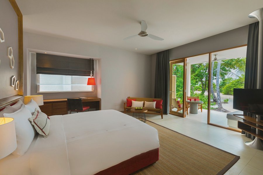 Niva Dhigali Maldives - Wohnbeispiel Deluxe Beach Bungalow (Zimmercodierung BB2)