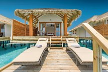 Kudafushi Resort & Spa - Wohnbeispiel Water Villa (Zimmercodierungen VX1 & VH2)