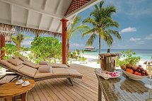Kudafushi Resort & Spa - Wohnbeispiel Beach Villa (Zimmercodierungen VB1 & VH1)