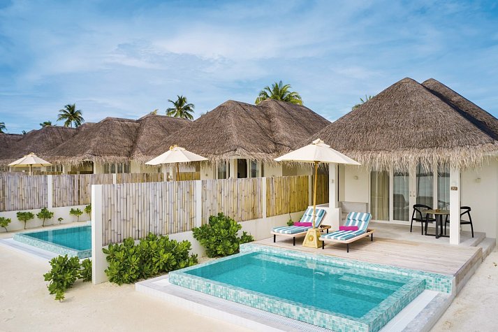 Sun Siyam Iru Veli - Wohnbeispiel Beach Villa with Pool (Zimmercodierungen VB1 & VV1)