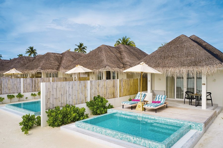 Sun Siyam Iru Veli - Wohnbeispiel Beach Villa with Pool (Zimmercodierungen VB1 & VV1)