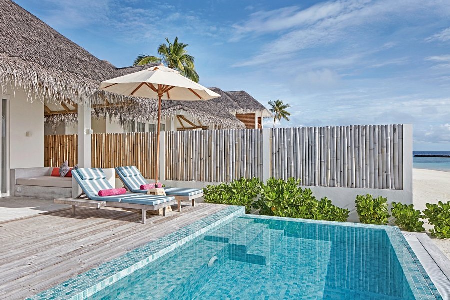 Sun Siyam Iru Veli - Wohnbeispiel Beach Villa with Pool (Zimmercodierungen VB1 & VV1)