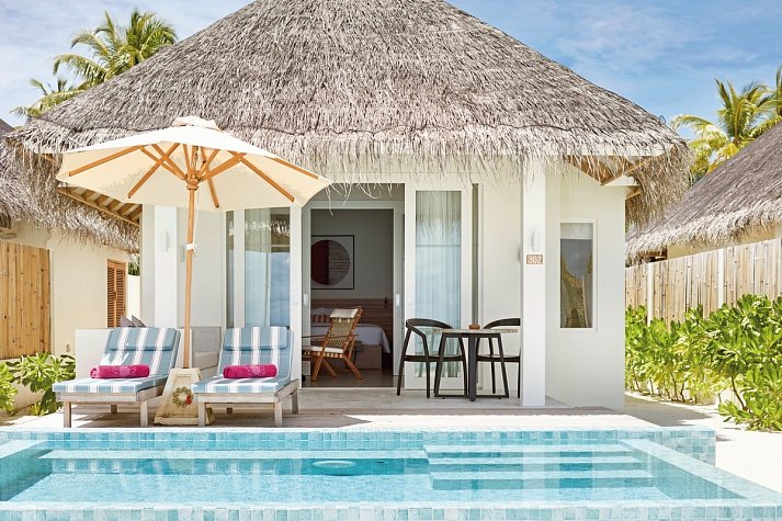 Sun Siyam Iru Veli - Wohnbeispiel Family Beach Villa with Pool (Zimmercodierungen FB1 & FV1)