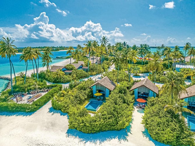 Hard Rock Hotel Maldives - Wohnbeispiel Gold Beach Pool Villa (Zimmercodierung VB2)