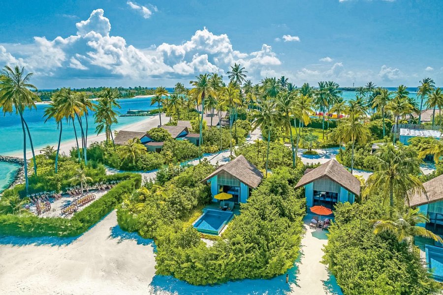 Hard Rock Hotel Maldives - Wohnbeispiel Gold Beach Pool Villa (Zimmercodierung VB2)
