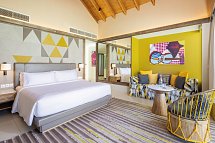 Hard Rock Hotel Maldives - Wohnbeispiel Platinum Overwater Villa (Zimmercodierung VX1)