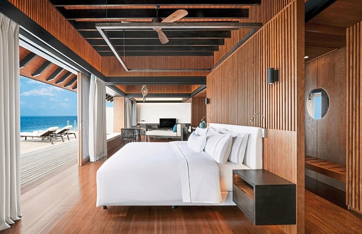 The Westin Maldives Miriandhoo Resort - Wohnbeispiel Overwater Villa Pool (Zimmercodierung VX2)