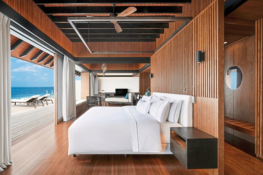 The Westin Maldives Miriandhoo Resort - Wohnbeispiel Overwater Villa Pool (Zimmercodierung VX2)