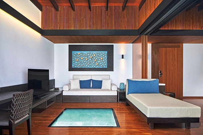 The Westin Maldives Miriandhoo Resort - Wohnbeispiel Overwater Villa Pool (Zimmercodierung VX2)