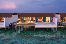 The Westin Maldives Miriandhoo Resort - Wohnbeispiel Overwater Villa Pool (Zimmercodierung VX2)