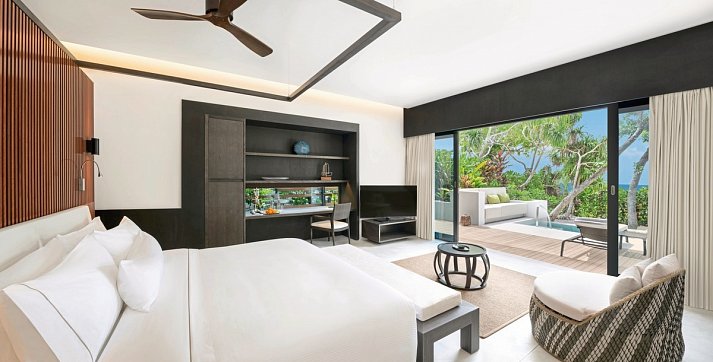 The Westin Maldives Miriandhoo Resort - Wohnbeispiel Beach Villa Pool (Zimmercodierungen VB1 & VB2)