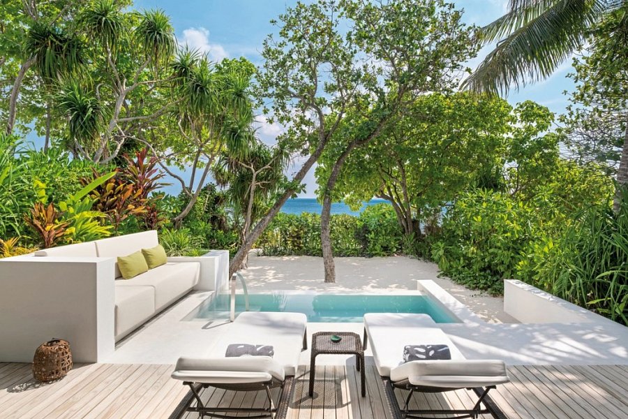 The Westin Maldives Miriandhoo Resort - Wohnbeispiel Beach Villa Pool (Zimmercodierungen VB1 & FB1)