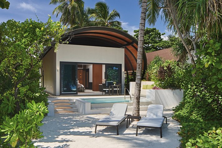 The Westin Maldives Miriandhoo Resort - Wohnbeispiel Deluxe Beach Villa Pool (Zimmercodierungen VB2 & FB2)