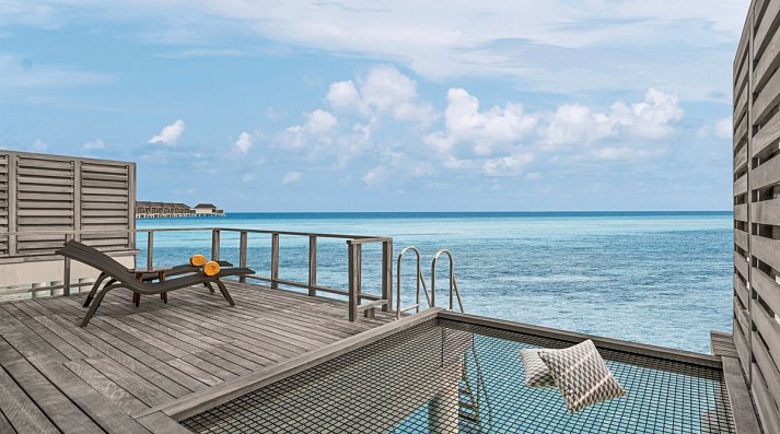 Le Méridien Maldives Resort & Spa - Wohnbeispiel Overwater Villa (Zimmercodierungen VX1, VX2, VV2 & VV3)