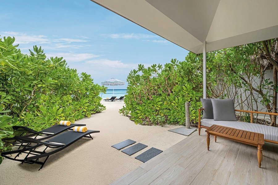 Le Méridien Maldives Resort & Spa - Wohnbeispiel Beach Villa (Zimmercodierungen VB1 & VV1)