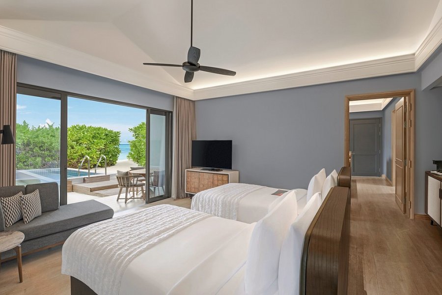 Le Méridien Maldives Resort & Spa - Wohnbeispiel 2 Bedroom Beach Villa with Pool (Zimmercodierungen FB1 & FV1)