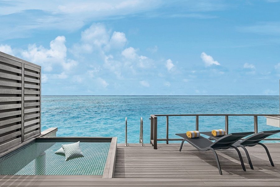 Le Méridien Maldives Resort & Spa - Wohnbeispiel Lagoon Villa (Zimmercodierung VL1)