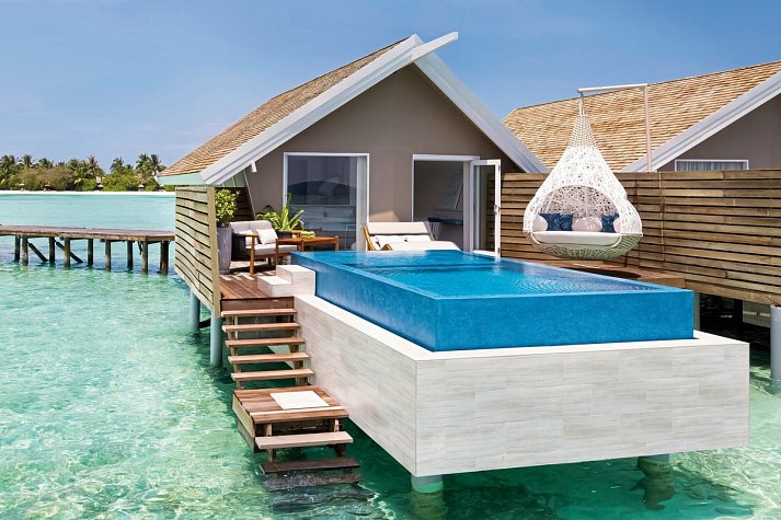 LUX* South Ari Atoll, Maldives - Wohnbeispiel Overwater Infinity Pool Villa (Zimmercodierungen VX3 & VV5)
