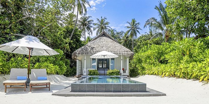 LUX* South Ari Atoll, Maldives - Wohnbeispiel Beachfront Infinity Pool Villa (Zimmercodierungen VB4 & VV4)