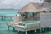 Six Senses Laamu - Laamu Water Villa Pool (Zimmercodierung VB8)