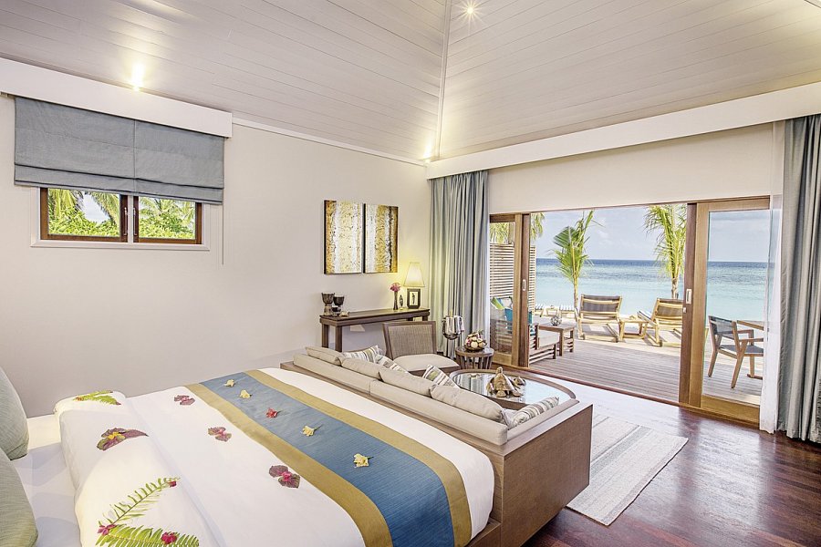 Hurawalhi Island Resort - Wohnbeispiel Beach Villa (Zimmercodierung VB1)