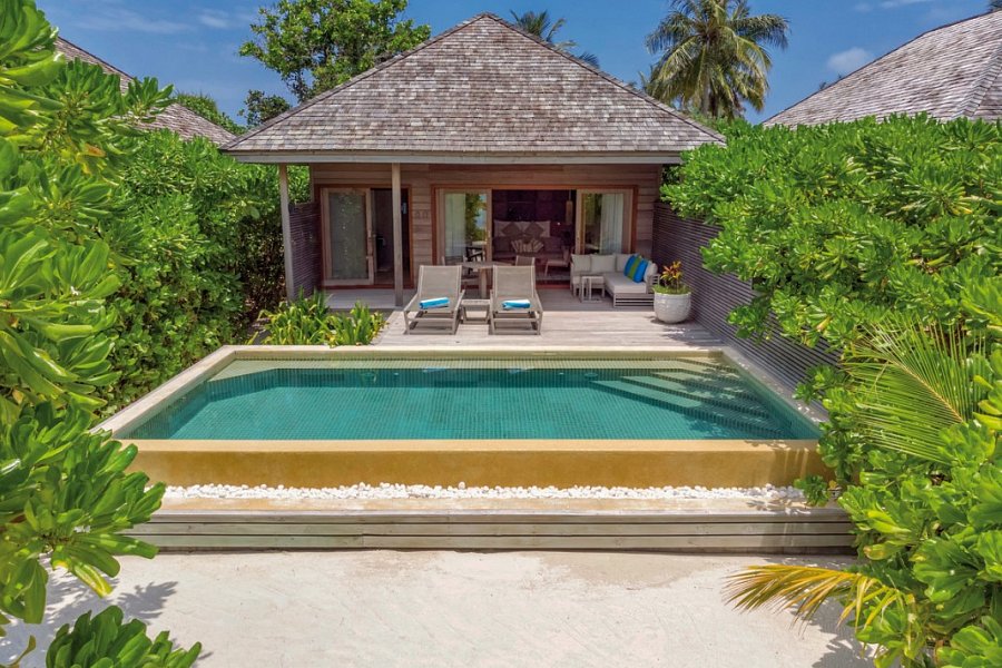 Hurawalhi Island Resort - Wohnbeispiel Beach Pool Villa (Zimmercodierungen VB1 & VB2)