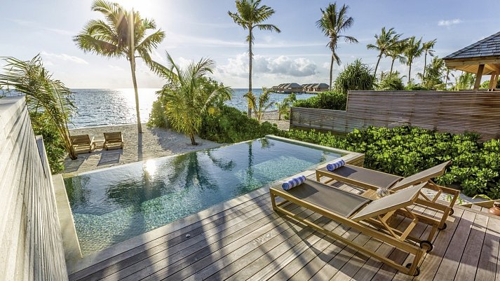 Hurawalhi Island Resort - Wohnbeispiel Beach Pool Villa (Zimmercodierungen VB1 & VB2)