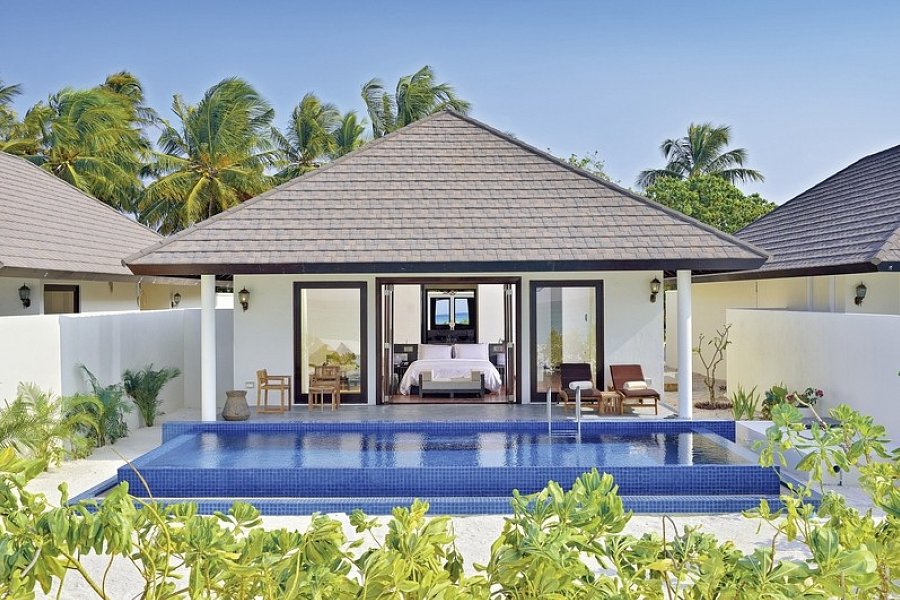 Atmosphere Kanifushi Maldives - Wohnbeispiel Sunset Beach Villa with Pool (Zimmercodierung VB2)