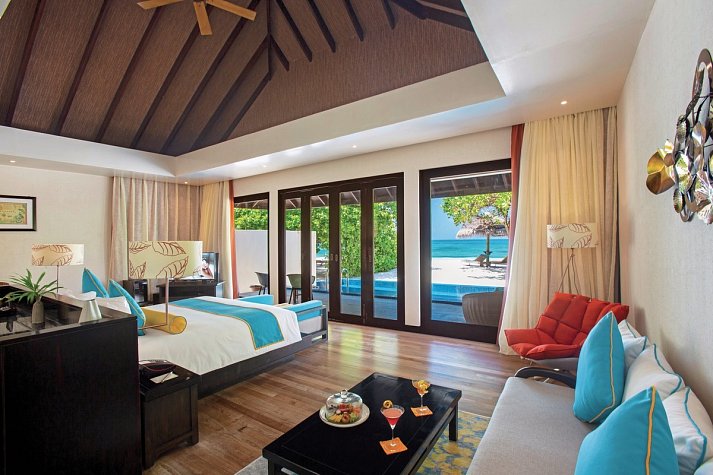 Atmosphere Kanifushi Maldives - Wohnbeispiel Sunset Beach Villa with Pool (Zimmercodierung VB2)