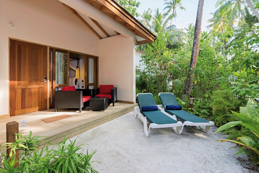 Vilamendhoo Island Resort & Spa - Wohnbeispiel Garden Room (Zimmercodierung UG1)