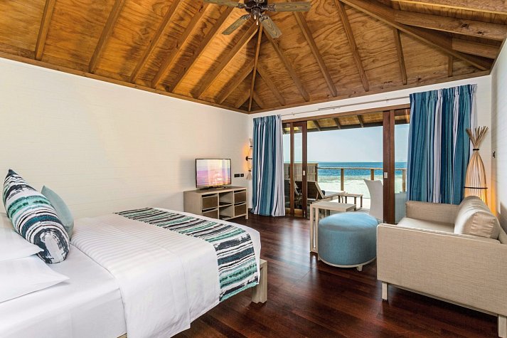 Vilamendhoo Island Resort & Spa - Wohnbeispiel Jacuzzi Water Villa (Zimmercodierung VX1)