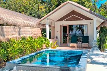 NH Collection Maldives Reethi Resort - Wohnbeispiel Deluxe Sunset Villa with Pool (Zimmercodierung VB2)