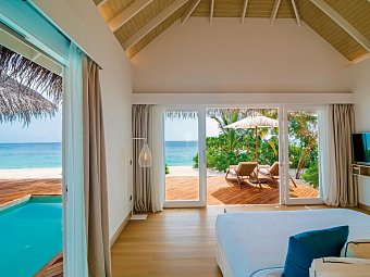 Baglioni Resort Maldives - Luxury All Inclusive Resort - Deluxe Beach Suite with Pool (Zimmercodierung VB7)