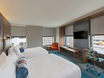Aloft New Orleans Downtown - Wohnbeispiel Queen/Queen (Zimmercodierung UG4)