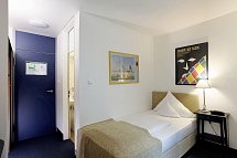 Hotel Nymphenburg - Wohnbeispiel Einzelzimmer Standard (Zimmercodierung EG1)