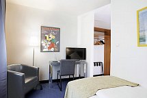 Hotel Nymphenburg - Wohnbeispiel Einzelzimmer Standard (Zimmercodierung EG1)