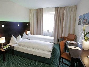Flemings Hotel München-Schwabing - Wohnbeispiel Doppelzimmer Komfort (Zimmercodierung DF1)