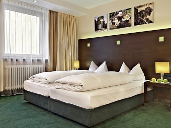 Flemings Hotel München-Schwabing - Wohnbeispiel Doppelzimmer Komfort (Zimmercodierung DF1)