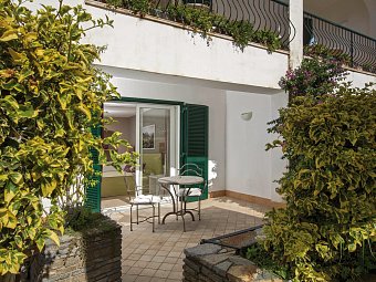 Della Piccola Marina - Beispiel Terrasse Doppelzimmer Superior (Zimmercodierung DS1)