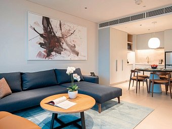 Alma Resort Cam Ranh - Wohnbeispiel 1 BR Suite with Terrace Ocean View (Zimmercodierung W1M)