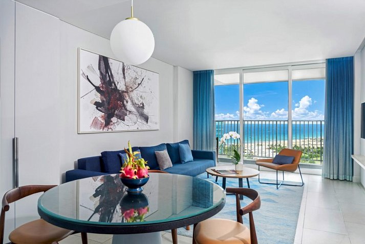 Alma Resort Cam Ranh - Wohnbeispiel 1 BR Suite with Terrace Ocean View (Zimmercodierungen W1M & W2M)